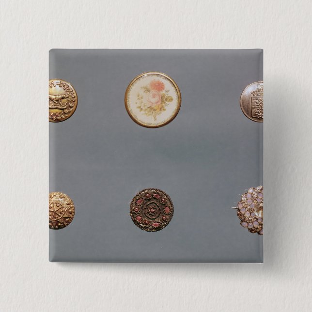 Chapa Cuadrada Colección de botones (Anverso)