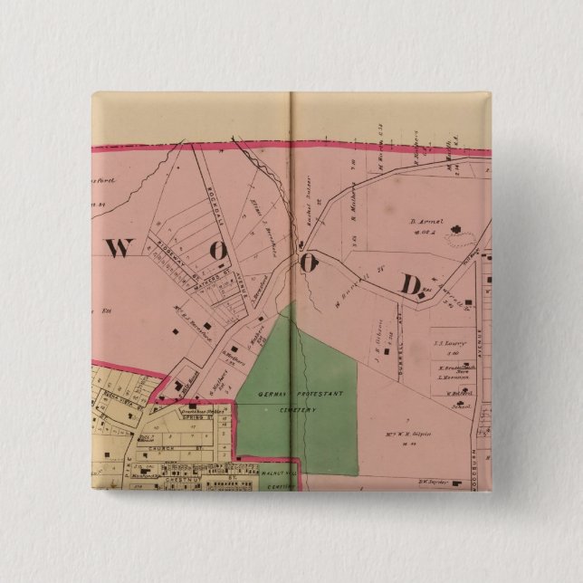 Chapa Cuadrada Colinas Walnut, Ohio (Anverso)