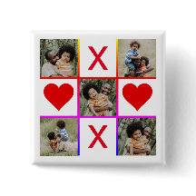 Collage de fotos Tic Tac Toe Abrazos Kiss Día de l