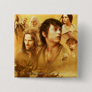 Chapa Cuadrada Collage del carácter