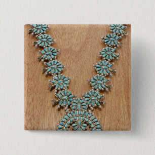 Chapa Cuadrada Collar de Navajo