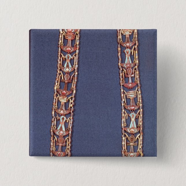 Chapa Cuadrada Collar del sol naciente (Anverso)