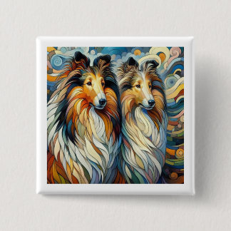 Chapa Cuadrada Collie Paw Casso