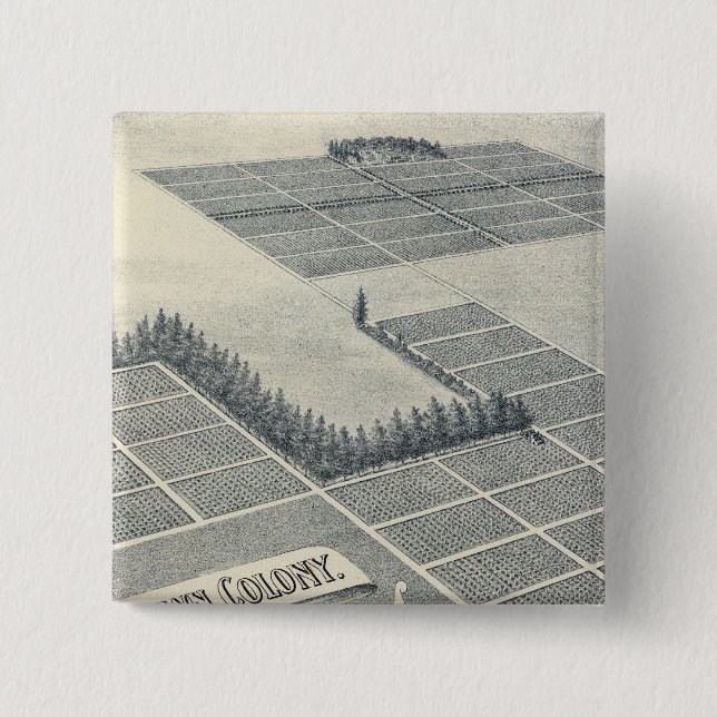 Chapa Cuadrada Colonia John Brown, Madera, California (Anverso)