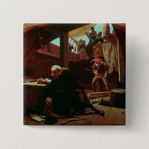 Chapa Cuadrada Columbus en cadenas, 1863