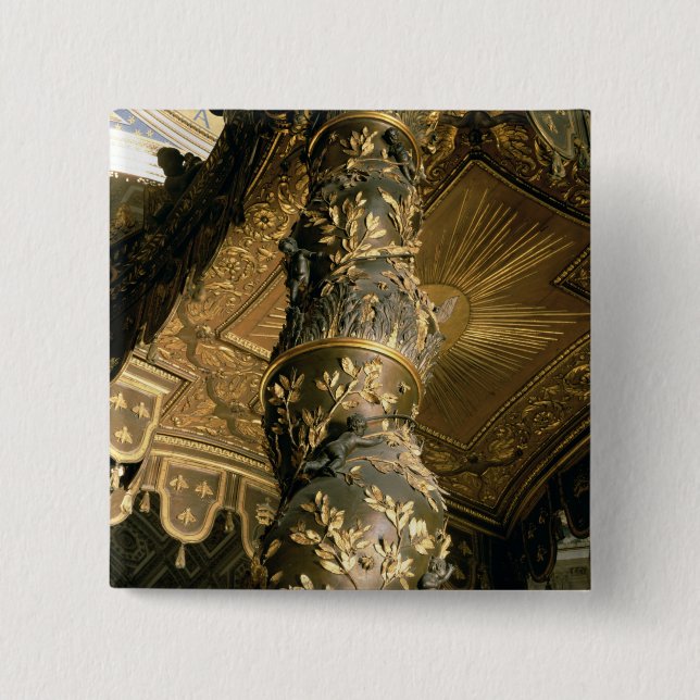 Chapa Cuadrada Columna del azúcar de cebada del Baldacchino (Anverso)