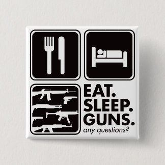 Chapa Cuadrada Coma los armas del sueño - negro