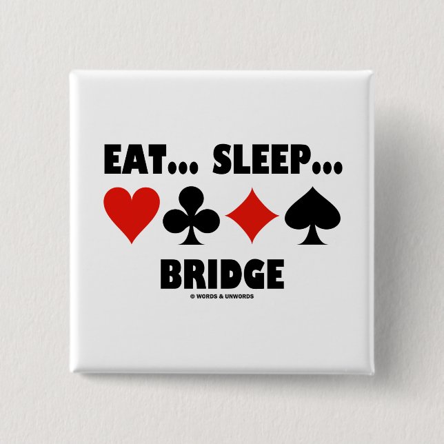 Chapa Cuadrada Coma… Sueño… Puente (juegos de la tarjeta del (Anverso)