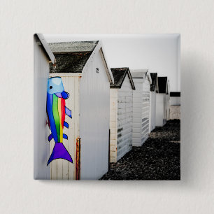 Chapa Cuadrada Cometa coloreada arco iris