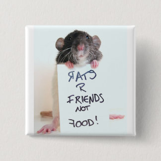 Chapa Cuadrada Comida 2 de los amigos de las ratas R no
