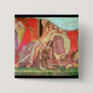 Chapa Cuadrada Comitiva Dionysian con Dionysus