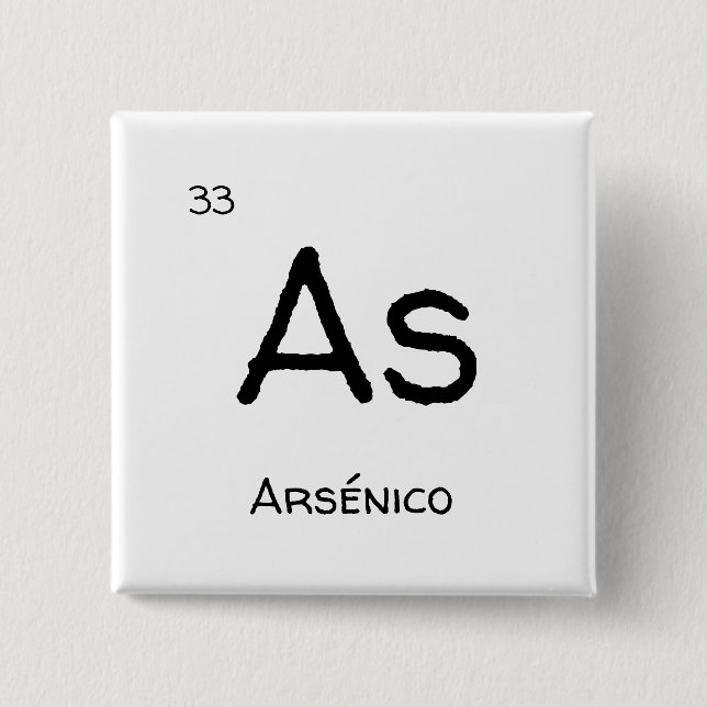 Chapa Cuadrada Como arsénico (Anverso)
