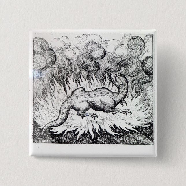 Chapa Cuadrada Como las vidas del Salamander en fuego (Anverso)