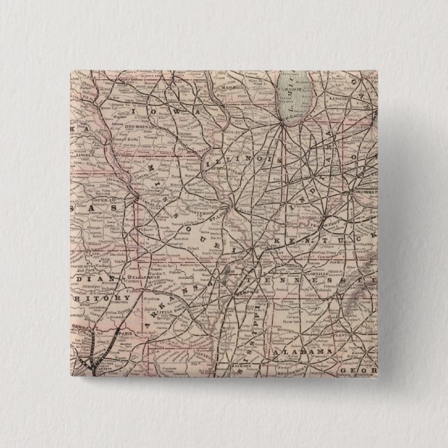 Chapa Cuadrada Compañía del Pacífico Sur (Anverso)