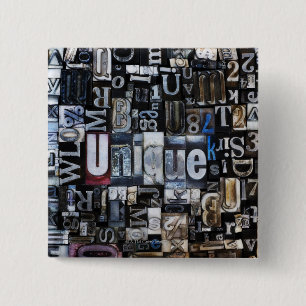 Chapa Cuadrada Composición de bloques de prensa escrita