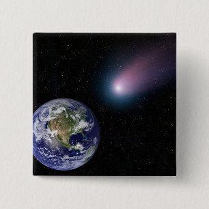 Chapa Cuadrada Composición digital de un cometa que se dirige a E