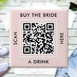 Chapa Cuadrada Compra A La Novia Una Bebé Personalizado Código QR<br><div class="desc">Cargue un código QR, agregue texto y cree fácilmente su botón personalizado. Haga clic en EDITAR DISEÑO para cambiar el color de fondo o del texto. Puede TRANSFERIR este DISEÑO a otros productos de Zazzle y ajustarlo para que se ajuste a la mayoría de los artículos de Zazzle. Los diseños...</div>