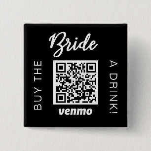 Chapa Cuadrada Compra A La Novia Una Bebida Con El Código QR Venm
