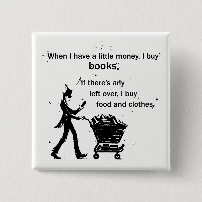 Chapa Cuadrada Compro libros (Anverso)