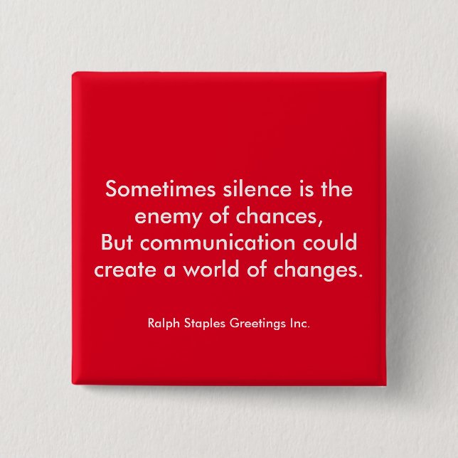 Chapa Cuadrada comunicación (Anverso)