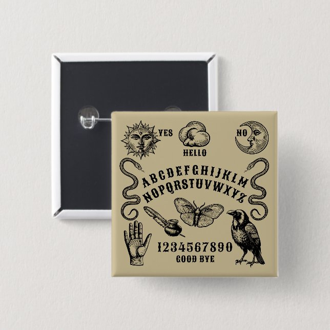 Chapa Cuadrada Comunicación espiritual de la mesa de diálogo (Anverso y reverso)
