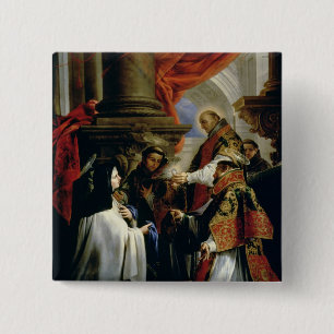 Chapa Cuadrada Comunión de St Teresa de Ávila c.1670