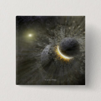 Chapa Cuadrada Concepto de artista Colisión espacial en Vega