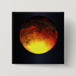 Chapa Cuadrada Concepto del artista de Kepler-10b