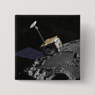 Chapa Cuadrada Concepto del artista del reconocimiento lunar Orbi