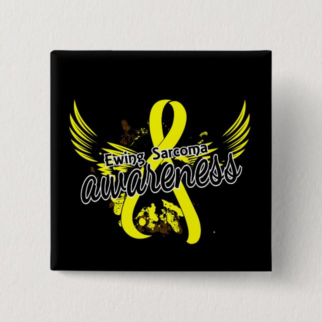 Chapa Cuadrada Conciencia 16 del sarcoma de Ewing (Anverso)