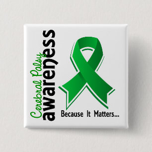 Chapa Cuadrada Conciencia 5 de la parálisis cerebral