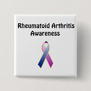 Chapa Cuadrada Conciencia de la artritis reumatoide