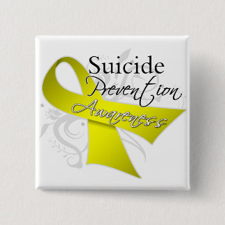 Chapa Cuadrada Conciencia de la prevención del suicidio