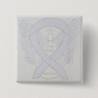 Conciencia sobre el cáncer de pulmón Angel Ribbon