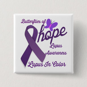 Chapa Cuadrada Conciencia sobre el Lupus