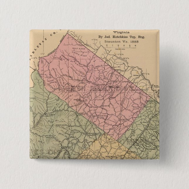 Chapa Cuadrada Condado de Augusta, Virginia 2 (Anverso)