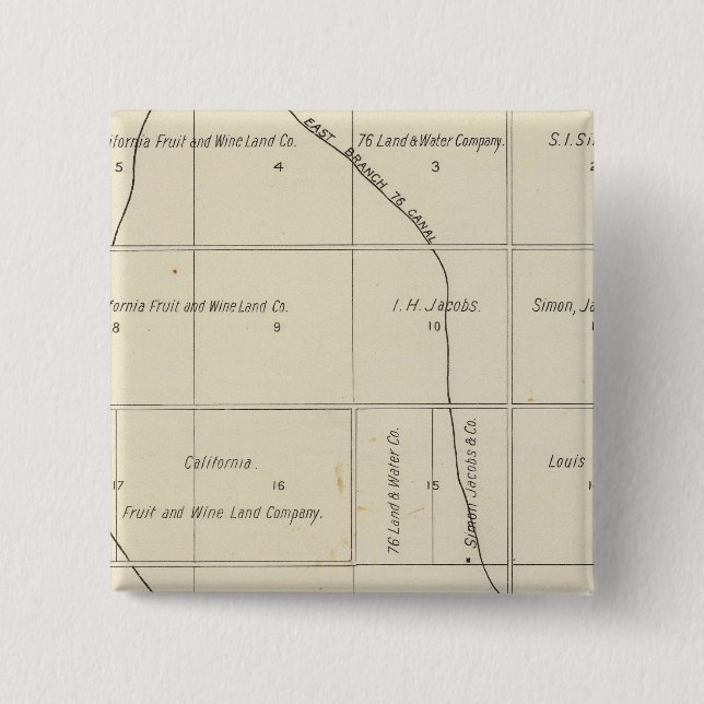 Chapa Cuadrada Condado de Fresno, California 23 (Anverso)