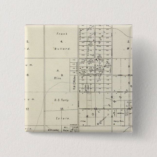 Chapa Cuadrada Condado de Fresno, California 24 (Anverso)