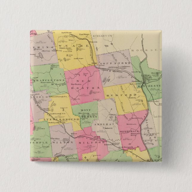 Chapa Cuadrada Condado de Hillsborough (Anverso)