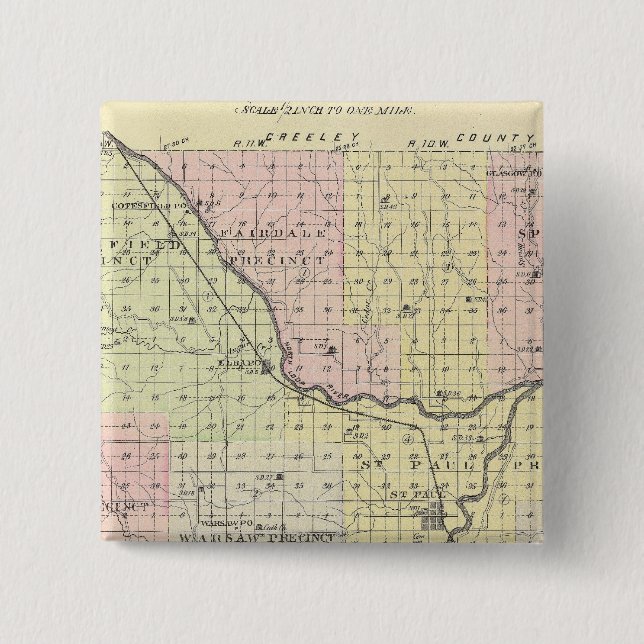 Chapa Cuadrada Condado de Howard, Nebraska (Anverso)