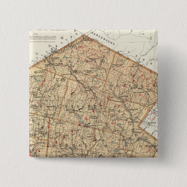 Chapa Cuadrada Condado de Sullivan (Anverso)