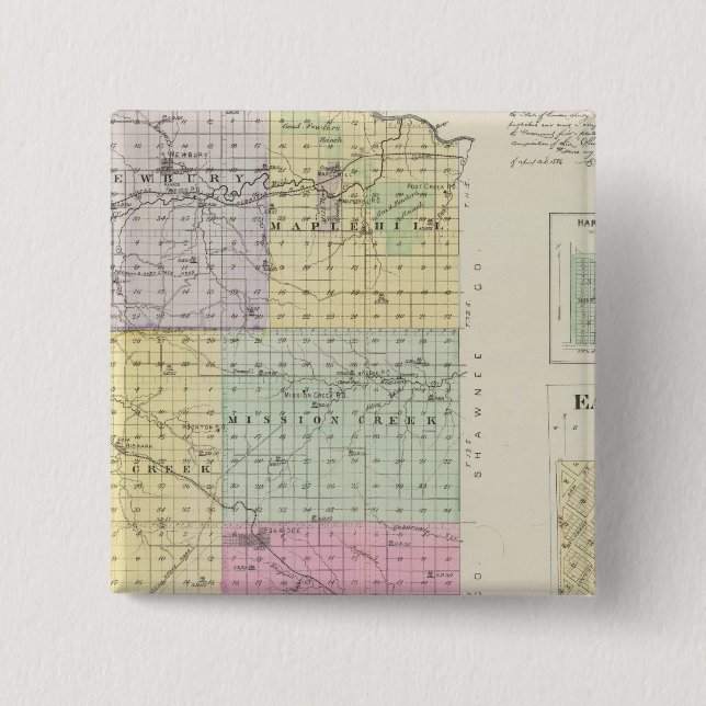 Chapa Cuadrada Condado de Wabaunsee, Kansas (Anverso)