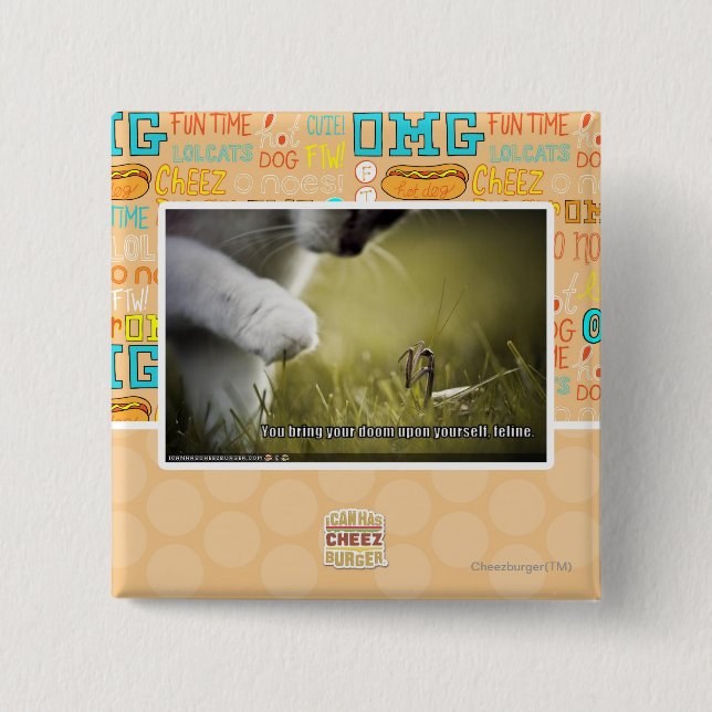 Chapa Cuadrada Condenación sobre sí mismo (Anverso)