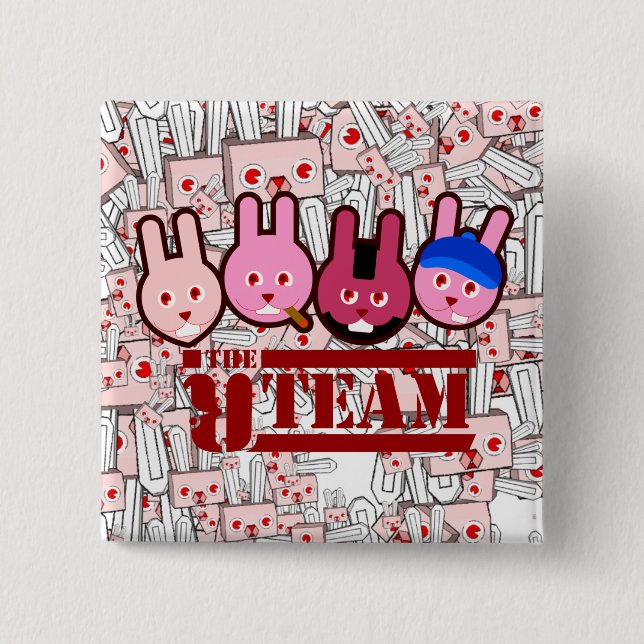 Chapa Cuadrada conejo (Anverso)