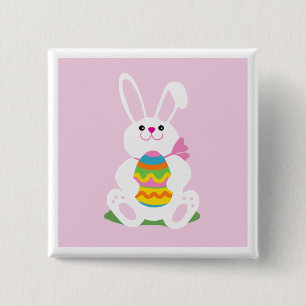 Chapa Cuadrada Conejo de Pascua