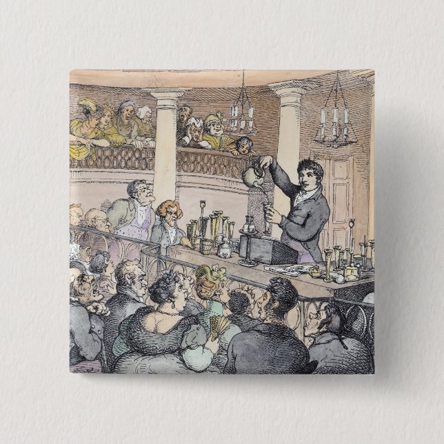 Chapa Cuadrada Conferencias químicas, c.1809 (Anverso)