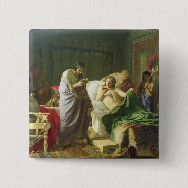 Chapa Cuadrada Confianza de Alexander el grande (Anverso)