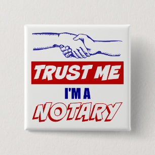 Chapa Cuadrada Confíeme en, yo son un apretón de manos grande del