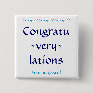Chapa Cuadrada Congratuverylations
