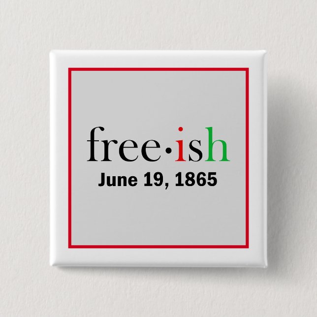 Chapa Cuadrada Conmemoración de Freeish Junetteen (Anverso)